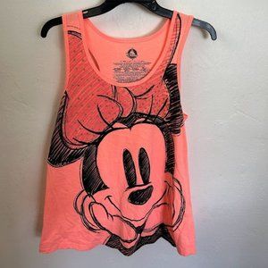 Orange Sleeveless Disney Tee